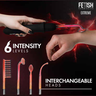 FETISH SUBMISSIVE VIBRADOR WAND ELECTROESTIMULACION ALTA FRECUENCIA