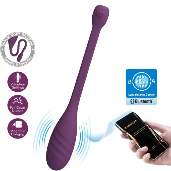 PRETTY LOVE LEVIATHAN VIBRADOR CONTROLADO POR APP MORADO