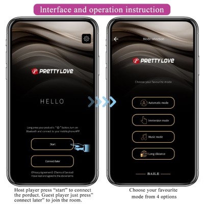PRETTY LOVE LEVIATHAN VIBRADOR CONTROLADO POR APP MORADO