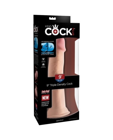 KING COCK DILDO TRIPLE DENSIDAD 23 CM