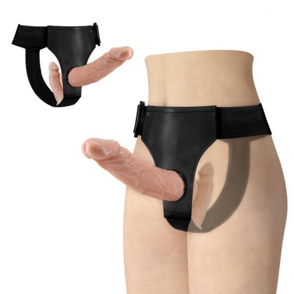 BAILE ULTRA PASSIONATE HARNESS DOBLES DILDOS CON ARNES