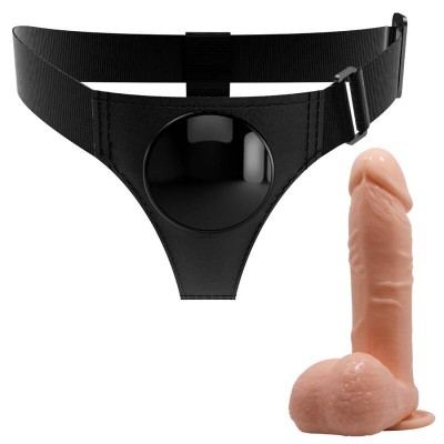 PRETTY LOVE HARNESS BRIEFS ARNES UNIVERSAL CON DILDO TOM 20 CM NATURAL