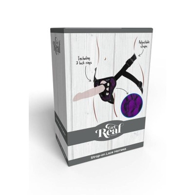 GET REAL STRAP ON LACE HARNES MORADO