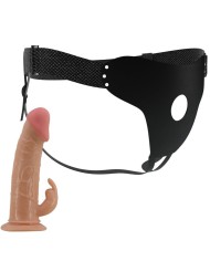 PRETTY LOVE MAVIS HARNESS BRIEFS UNIVERSAL CON DILDO 19 CM NATURAL
