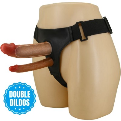PRETTY LOVE KEAVEN HARNESS BRIEFS UNIVERSAL COMFORTABLE DOBLE DILDO