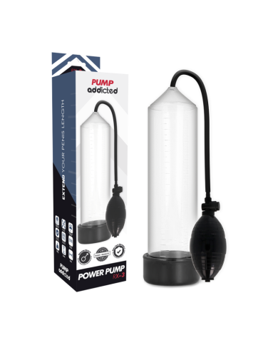 PUMP ADDICTED BOMBA ERECCION RX3 TRANSPARENTE PUMP ADDICTED BOMBA ERECCION RX3 TRANSPARENTE