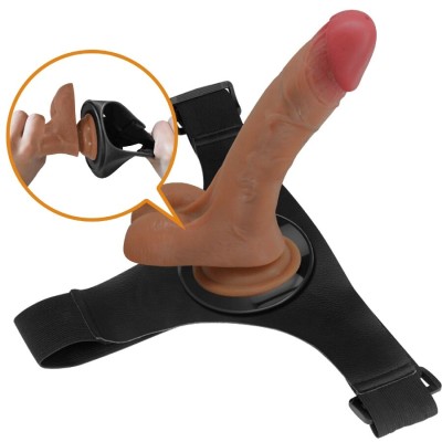 PRETTY LOVE HARNESS BRIEFS UNIVERSAL CON DILDO VIBRACION Y SQUIRTING 155 CM MULATO