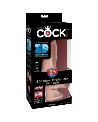 KING COCK DILDO TRIPLE DENSIDAD 14 CM