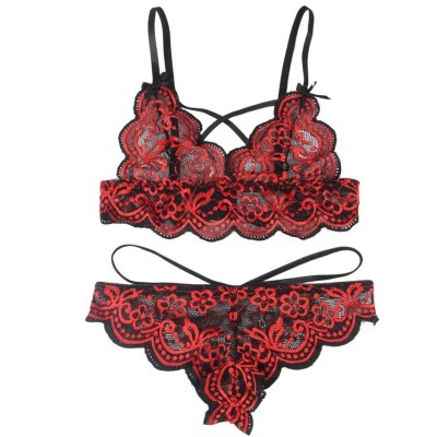 SUBBLIME SET DOS PIEZAS TOP Y PANTIES ENCAJE S M