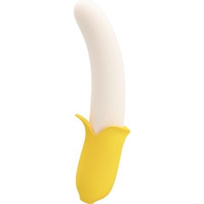 PRETTY LOVE BANANA GEEK SUPER POWER 7 VIBRACIONES UPDOWN SILICONA NEGRO
