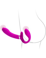 PRETTY LOVE VALERIE VIBRADOR DOBLE STRAP ON 12 VIBRACIONES MORADO