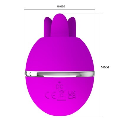PRETTY LOVE VIBRADOR DE SILICONA REDONDO GEMINI BALL MORADO