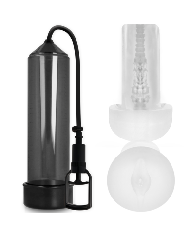 PUMP ADDICTED BOMBA ERECCION RX7 NEGRO CON MASTURBADOR PUMP ADDICTED BOMBA ERECCION RX7 NEGRO CON MASTURBADOR