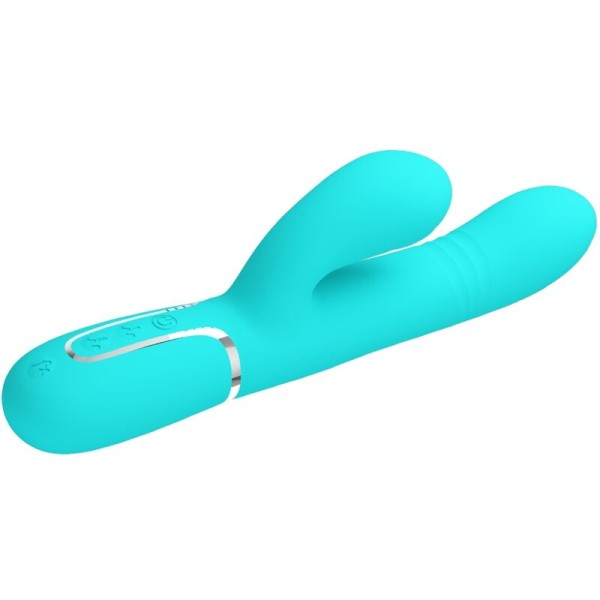 PRETTY LOVE VIBRADOR PUNTO G MULTIFUNCION VERDE AGUA