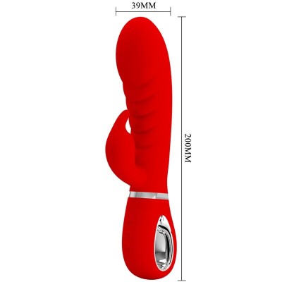 PRETTY LOVE PRESCOTT VIBRADOR PUNTO G MULTIFUNCION ROJO