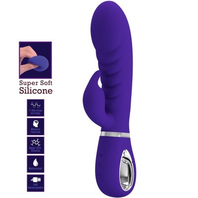 PRETTY LOVE PRESCOTT VIBRADOR PUNTO G MULTIFUNCION LILA