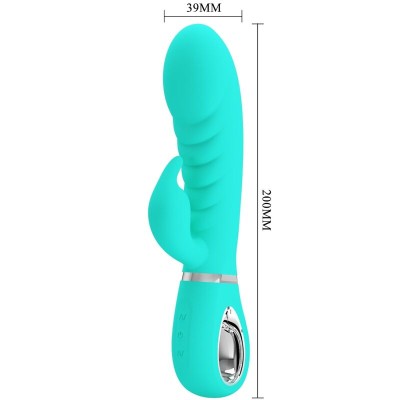 PRETTY LOVE PRESCOTT VIBRADOR PUNTO G MULTIFUNCION VERDE AGUA