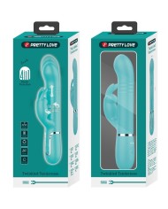 PRETTY LOVE VIBRADOR COALE RABBIT PERLAS VERDE AGUA