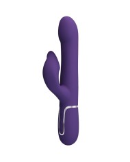 PRETTY LOVE ZALIN VIBRADOR RABBIT PERLAS 4 EN 1 MORADO