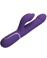 PRETTY LOVE ZALIN VIBRADOR RABBIT PERLAS 4 EN 1 MORADO