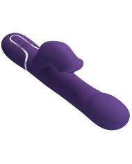 PRETTY LOVE ZALIN VIBRADOR RABBIT PERLAS 4 EN 1 MORADO