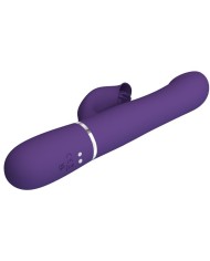 PRETTY LOVE ZALIN VIBRADOR RABBIT PERLAS 4 EN 1 MORADO