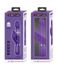 PRETTY LOVE ZALIN VIBRADOR RABBIT PERLAS 4 EN 1 MORADO