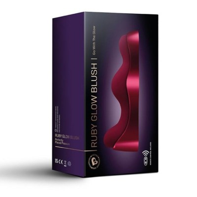 ROCKS OFF RUBY GLOW BLUSH VIBRADOR G SPOT ROJO