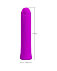 PRETTY LOVE CURTIS MINI VIBRADOR SUPER POWER 12 VIBRACIONES SILICONA VIOLETA
