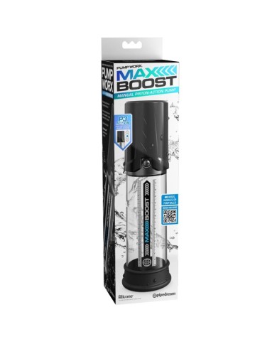 PUMP WORX BOMBA DE ERECCION MAX BOOST NEGRO PUMP WORX BOMBA DE ERECCION MAX BOOST NEGRO