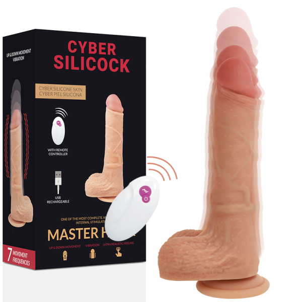 CYBER SILICOCK REALISTICO CONTROL REMOTO MASTER HUCK 209 CM O 4 CM
