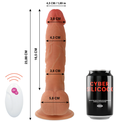 CYBER SILICOCK REALISTICO CONTROL REMOTO MR JOHN 2388 CM O 43 CM