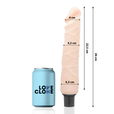LOVECLONE JANSEN VIBRADOR REALISTICO SELF LUBRICATION 26 CM O 42 CM