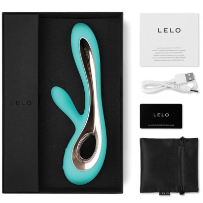 LELO SORAYA 2 VIBRADOR RABBIT VERDE AGUA