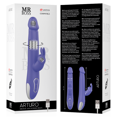 MR BOSS ARTURO VIBRATOR ROTATOR MANDO CONTROL REMOTO WATCHME
