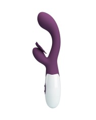 PRETTY LOVE BUTTERFLY KISS VIBRADOR RABBIT ESTIMULADOR PUNTO G MORADO