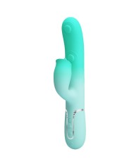 PRETTY LOVE GIGI VIBRADOR RABBIT MULTIFUNCION VERDE AGUA