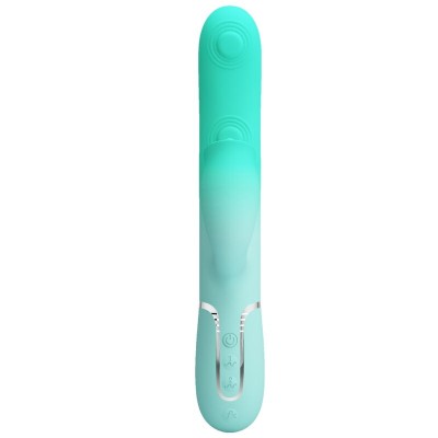 PRETTY LOVE GIGI VIBRADOR RABBIT MULTIFUNCION VERDE AGUA