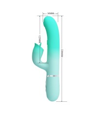 PRETTY LOVE GIGI VIBRADOR RABBIT MULTIFUNCION VERDE AGUA