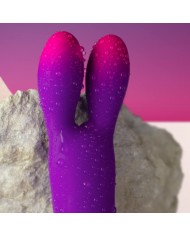 ROCKS OFF GLO GIRL BUNNY VIBRADOR FLEXIBLE MORADO