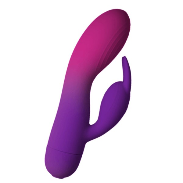 ROCKS OFF GLO GIRL VIBRADOR RABBIT MORADO