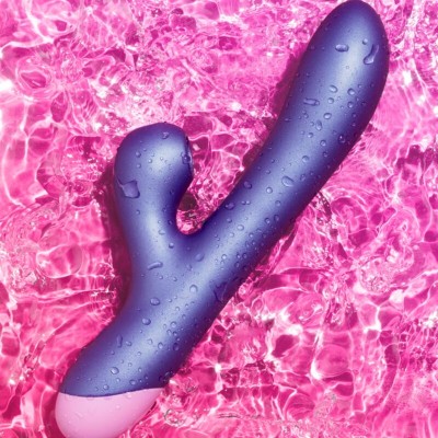 ROMP PULSE VIBRADOR RABBIT DUAL PUNTO G AZUL ELECTRICO
