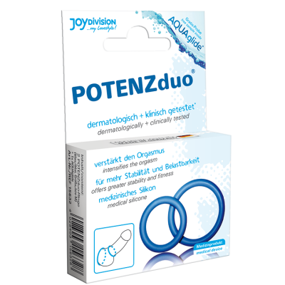 JOYDIVISION POTENZDUO ANILLOS PARA PENE AZUL XL