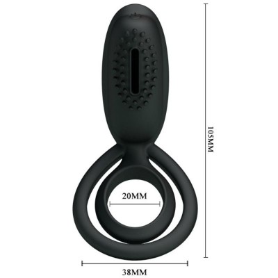 PRETTY LOVE ESTHER ANILLO VIBRADOR CON ESTIMULADOR