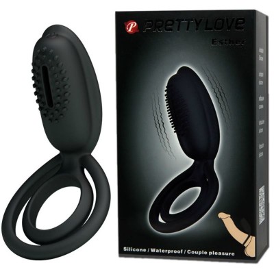 PRETTY LOVE ESTHER ANILLO VIBRADOR CON ESTIMULADOR