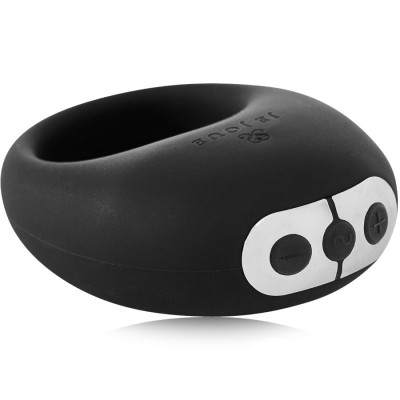 JE JOUE MIO ANILLO PARA EL PENE VIBRADOR FUERTE Y FLEXIBLE NEGRO