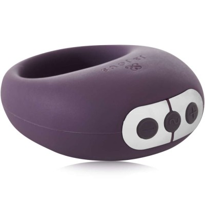 JE JOUE MIO ANILLO PARA EL PENE VIBRADOR FUERTE Y FLEXIBLE MORADO