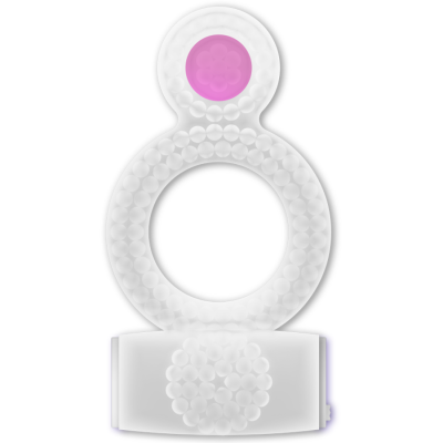 CASUAL LOVE RING DOUBLE PLEASURE ANILLO TRANSPARENTE