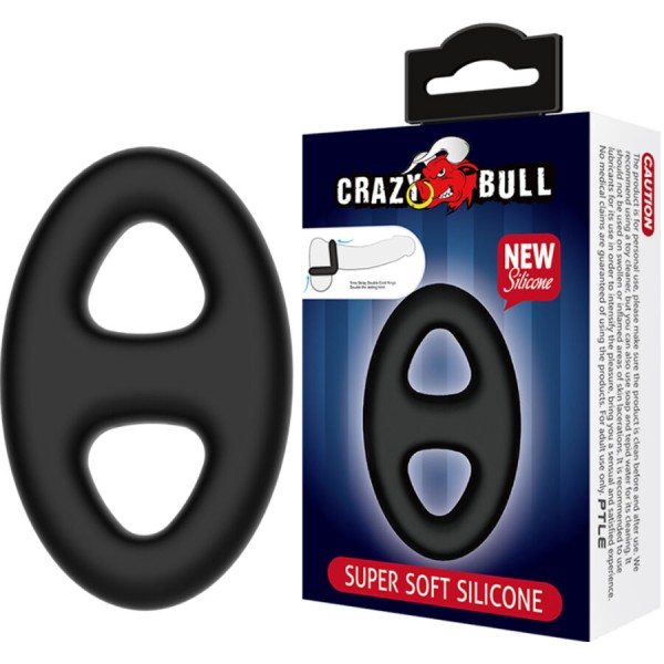 CRAZY BULL ANILLO DOBLE SILICONA OVALADO