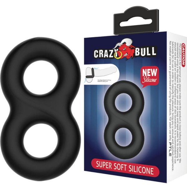 CRAZY BULL ANILLO DOBLE SILICONA INFINITY